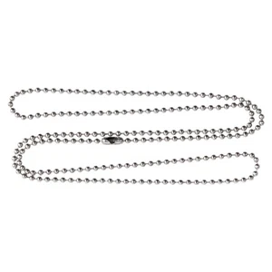 10 Ball Chain Necklaces 30" Stainless Steel Military Dog Tag Army 2.4MM - Picture 1 of 1