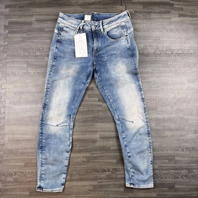 Pantalones de mezclilla G Star Raw para mujer talla 29x30 azul medio ajustados elásticos arco 3D NUEVO Foto 1 de 4