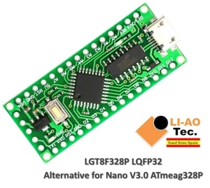 LGT8F328P-LQFP32 MiniEVB Alternative Nano V3.0 ATMeag328P HT42B534-1 SOP16 - Foto 1 di 9