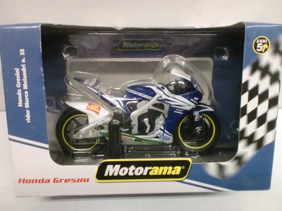 MOTORAMA 1/16 - MOTO GP HONDA RC 212 V M. MELANDRI N° 33 - Immagine 1 di 1