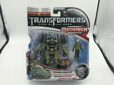 TRANSFORMERS DARK OF THE MOON MECHTECH  SANDSTORM  PRIVATE DEDCLIFF  HASBRO BNIB - Image 1 of 4