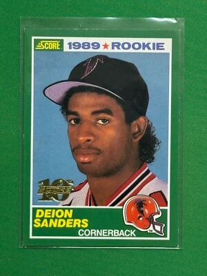1999 Score Football 10th Anniversary Reprints #246 Deion Sanders /1989 - Image 1 of 2