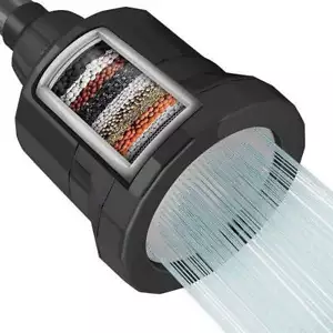 Cabezal de ducha de lluvia filtrado de 20 etapas rotación universal 360° - Imagen 1 de 12