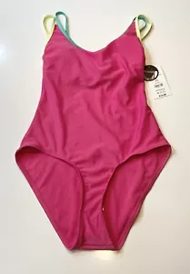 NO BOUNDARIES Womens Radiant Fuchsia Swim Bathing Suit Size Small (3-5) New - Picture 1 of 7