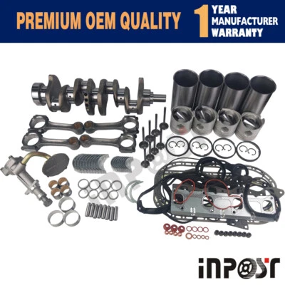 4JB1 2.8L Rebuild Kit&Crankshaft&Oil Pump&Connect Rods For Mustang Bobcat Isuzu - Image 1 of 4