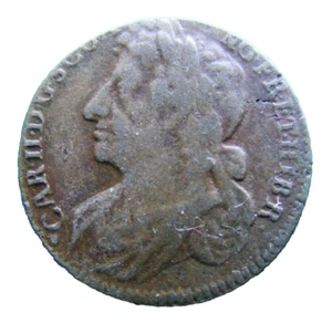 G126d Scotland Charles II Bawbee 1677 - Picture 1 of 2