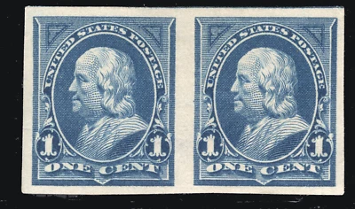 MOMEN: US STAMPS #264P5 IMPERF PAIR PROOF MINT OG H LOT #80153 - Image 1 of 2