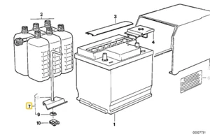 Battery supporting rail for BMW E-21 - Picture 1 of 2