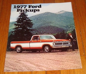 Original 1977 Ford Pickup Sales Brochure F-100 F-150 F-250 F-350 Ranger Truck - Picture 1 of 2
