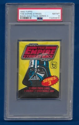 1980 Topps Star Wars The Empire Strikes Back 3rd Series Wax Pack PSA-8 - Image 1 of 2