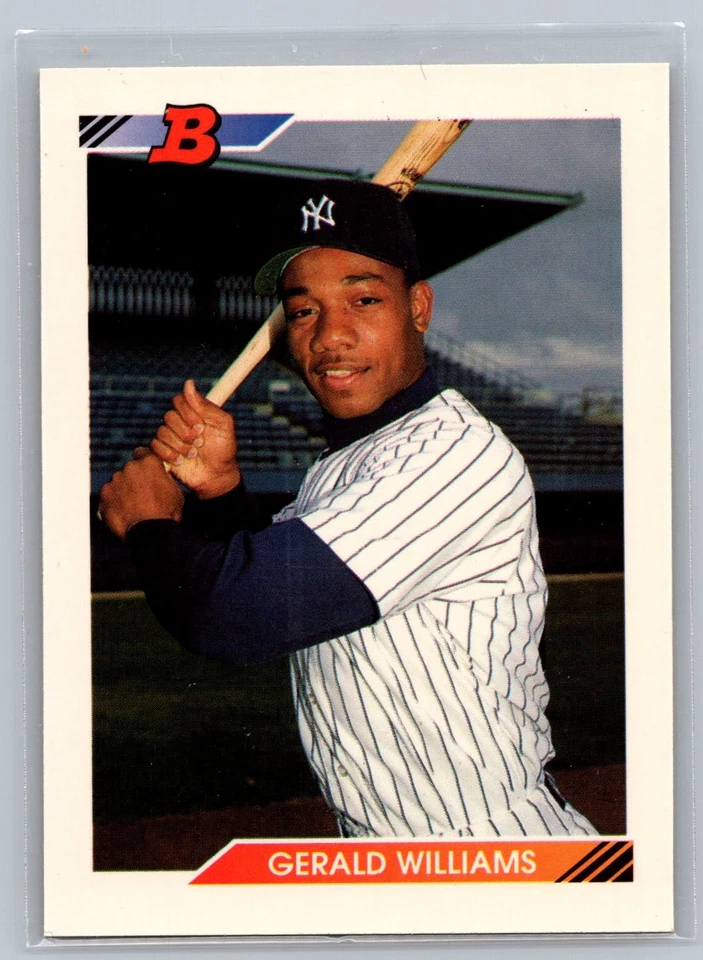 1992 Bowman #113 Gerald Williams New York Yankees - Image 1 of 2
