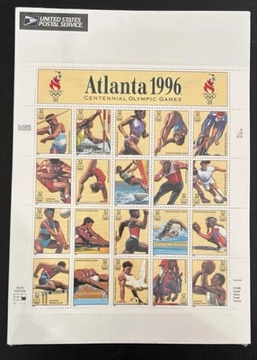 1996 Atlanta Centennial Summer Olympic Games Stamp Sheet USPS 5503P / SEALED - Image 1 of 4