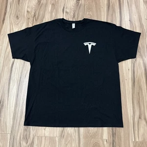 Tesla Black T Shirt Mens Size 2XL Operations Engineering Tee Hanes Authentic NEW - Picture 1 of 7