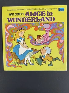 Walt Disney's Alice in Wonderland LP w/ Illustrated Book ~ Vinyl Album (3909) - Bild 1 von 2