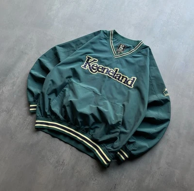 Vintage Keeneland Pullover Windbreaker Jacket Green Gear For Sports Men’s L - Image 1 of 4