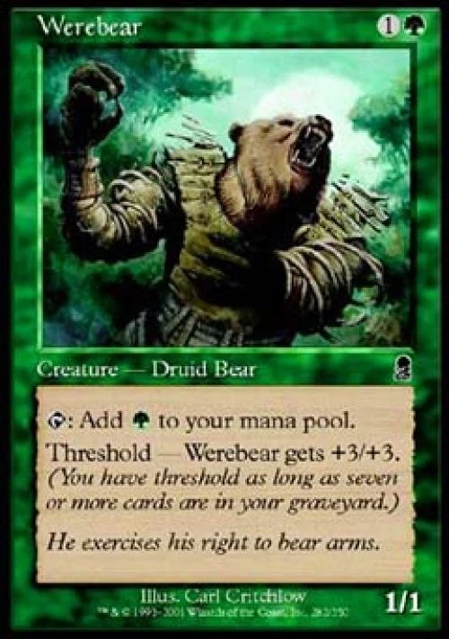 Werebear - Medium Play MTG Odyssey - Image 1 of 1
