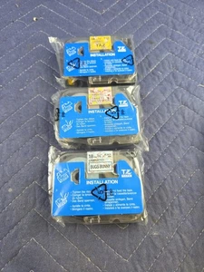 LOT OF 3 brother tz tape looney toons TAZ, BUGS, TWEETY SYLVESTER P-touch - Picture 1 of 2