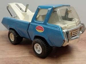 Vintage Tonka Diecast Recovery Breakdown Truck Blue and White 9" Long - Picture 1 of 5
