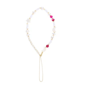 Perle Handykette Perlenbesetztes Handyband Anti Verlorenes Telefon Lanyard - Photo 1/12