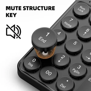USB Numeric Keypad with Ergonomic Tilt for Comfortable Long Hours Work - Picture 1 of 11