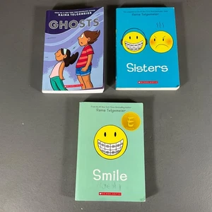 Raina Telgemeier Book Set Paperback Scholastic Sisters - Ghosts - Smile LOT of 3 - Bild 1 von 15