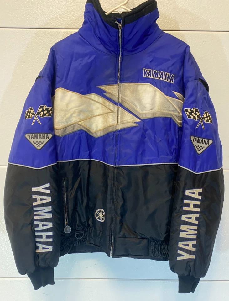 Vintage Yamaha Jacket Mens XL SMB-00SRXSD Snowmobile Racing Zip Up Coat SRX - Image 1 of 4