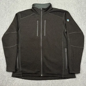 KUHL Interceptr Jacket Mens 2XL Black Fleece Full Zip Outdoor Hiking Active 3183 - Picture 1 of 13
