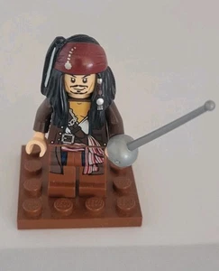 LEGO Captain Jack Sparrow Minifigure Pirates of the Caribbean Disney Toy - Picture 1 of 2