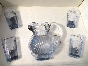 Mosser Glas Lindsey Set #1 Moonlight Blue Caprice Stil 5 Stück Kinder Krug Neu im Karton - Bild 1 von 16