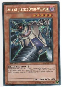 Ally of Justice Omni-Weapon - HA03-EN050 - Secret Rare - 1st Edition - Heavily P - Picture 1 of 1