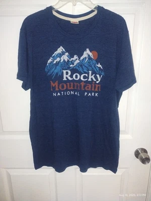 Camisa Parque Nacional de las Montañas Rocosas Talla XL Hecha en EE. UU. Foto 1 de 2