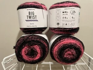Big Twist Rave Yarn Bundle - Scene Queen - Lot # 52/5999 - LOT OF 4–FREE SHIP - Picture 1 of 4