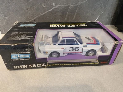 Vintage! Daishin / ProCision / Power Streaker BMW 3.5 CSL RC car RTR scale 1/16 - Bild 1 von 4