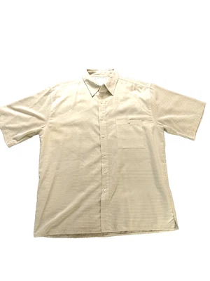 Camisa abotonada de microfibra de gamuza para hombre Bruno XL color crema Foto 1 de 4