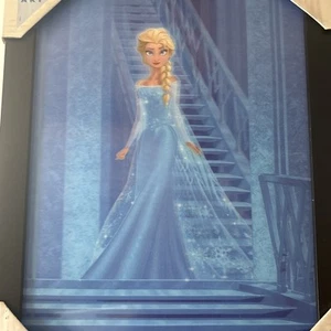 Disney Fine Art Impressions ELSA FROZEN 3D Artwork FRAMED PICTURE Hernandez - Picture 1 of 7