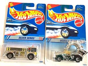 Hot Wheels 1997 Silver Series Rodzilla #1  and Fire Eater #2 Super Shiny Paint