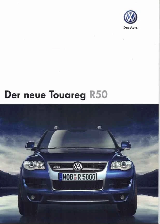 Catalogue Brochure VW Touareg R50 10/2007 Allemand / Deutsch - Photo 1/2