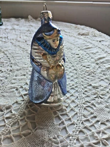 Vidrio Soplado Grande Hombre Sabio Colgante Adorno de Navidad Hecho en Polonia - Imagen 1 de 6