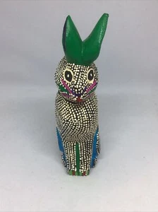 Vintage Ornate Handcarved 7in Signed Easter Bunny Rabbit - Picture 1 of 5