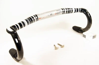 Deda Elementi Phazer Racing Carbon 42cm Black & White Road Bike Drop Bar - Image 1 of 4
