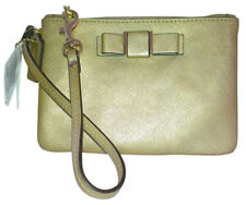 Coach Darcy Bow Small F51672imgld Gold Saffiano Leather Wristlet