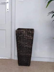 pot pour plante, pour intérieur ou extérieur, couleur brune, osier, design - Afbeelding 1 van 1