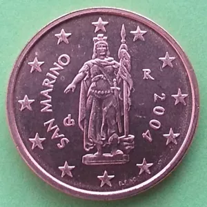San Marino 2 centesimi di euro 2004 - UNC - Foto 1 di 2