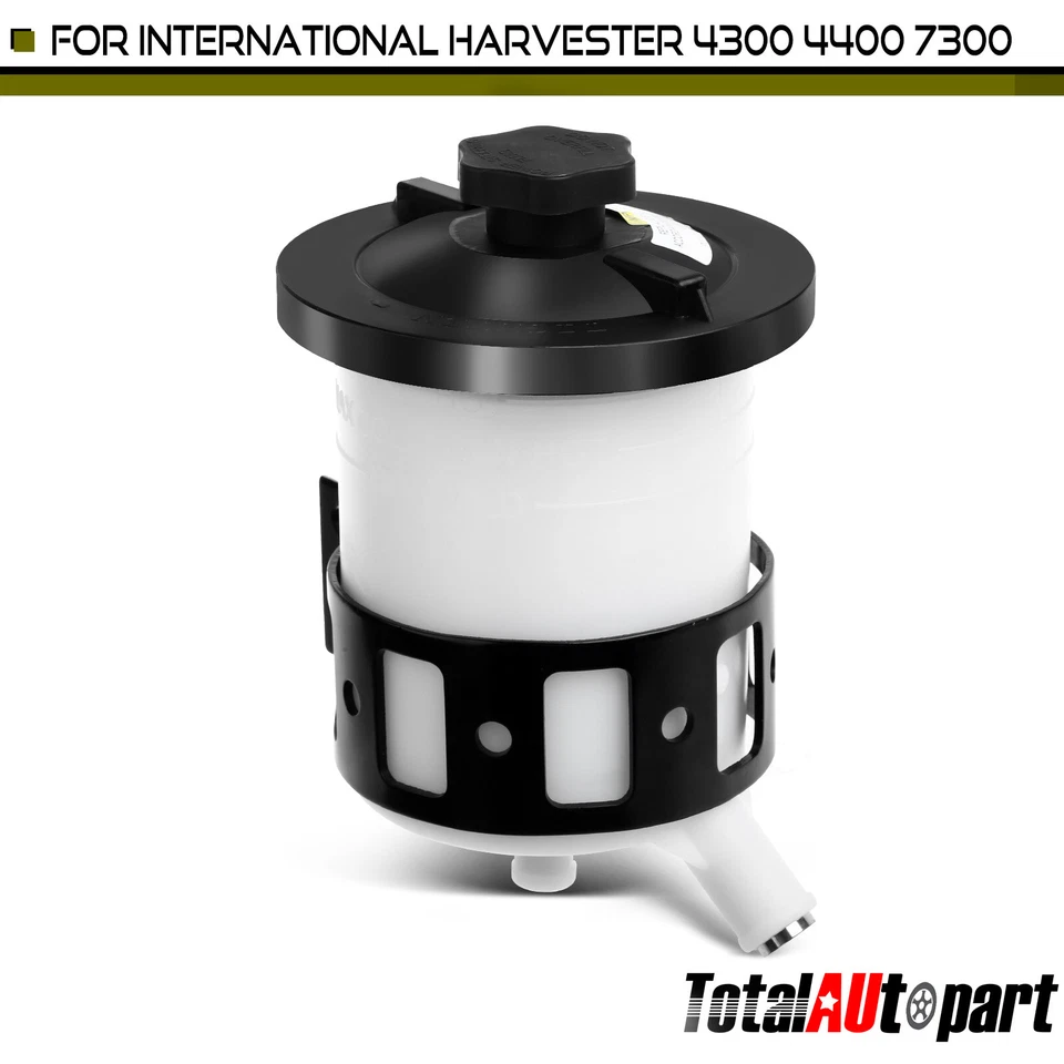 Tanque de depósito de dirección asistida con tapa para International Harvester 4300 9900i CXT Foto 1 de 4