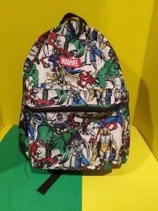 Marvel Comics Avengers Comic Print 16" Backpack, Spiderman, Ironman, Hulk - Picture 1 of 8