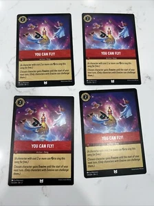 Disney Lorcana TCG: YOU CAN FLY! x4 Uncommon Rise of the Floodborn - Picture 1 of 2