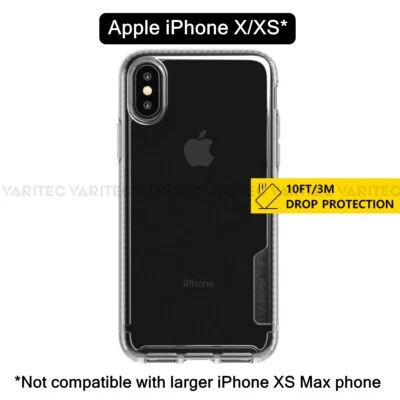 Tech21 X/XS Tough Clear Phone Case Back Hard Shel Cover for Apple iPhone X XS 10 - Image 1 of 2
