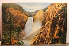 Yellowstone National Park Grand Canon Great Falls Postcard Old Vintage Card View