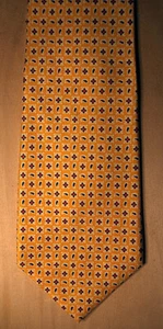 Polo Vintage Blue Label Yellow Silk Tie. 4" x 57" - Picture 1 of 3