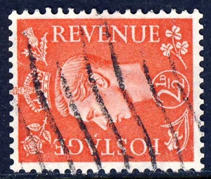 GB King George VI 1951 21/2d. Pale Scarlet WATERMARK SIDEWAYS SG 507a VFU - Bild 1 von 2